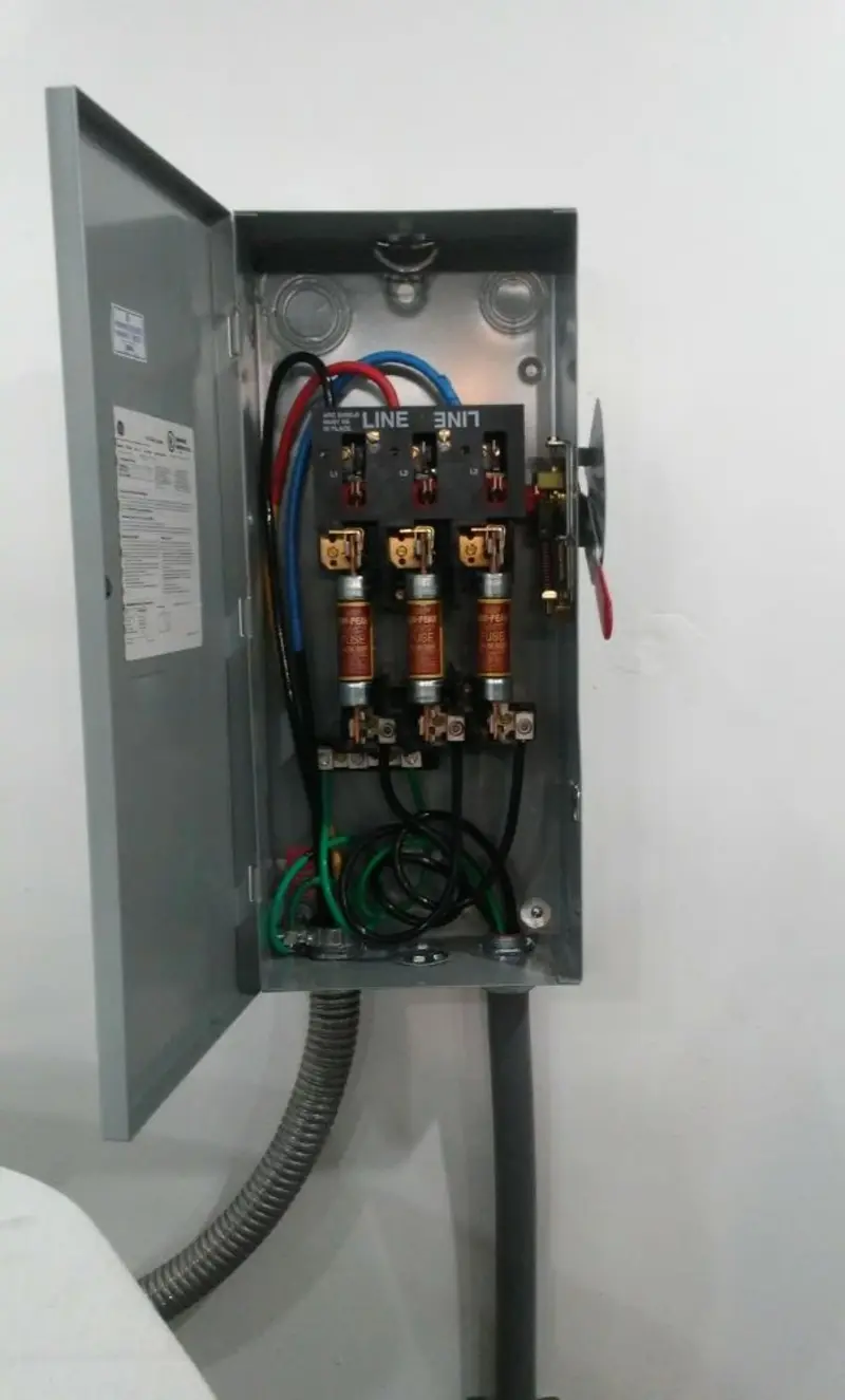 Three-phase disconnect switch installed for Electrical Wiring & Rewiring in Kent